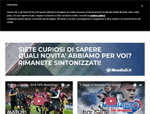 Tablet Screenshot of mondiali.it